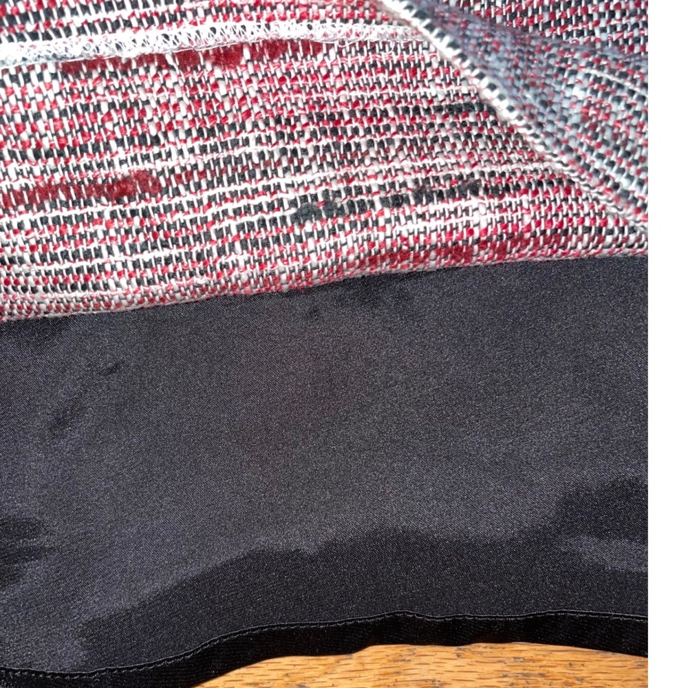 Milly Tweed red black and white mini pencil dress size 8 - Picture 4 of 5
